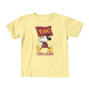 USC Trojans Youth Disney Yellow Flag Waver Mickey Dyed Ringspun T-Shirt